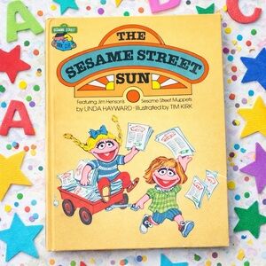 Vintage Sesame Street Book – The Sesame Street Sun (1980s) – Childrens Hardcover